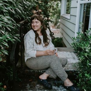 PO-EM Lounger Block Printed Pants in Mosiac